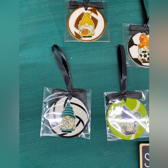 Handmade Ceramic Ornaments Sports Motif Personalizable - Picture 2 of 8